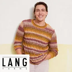 Strickanleitung – Herrenpullover "Pius" aus Lang Yarns Linello