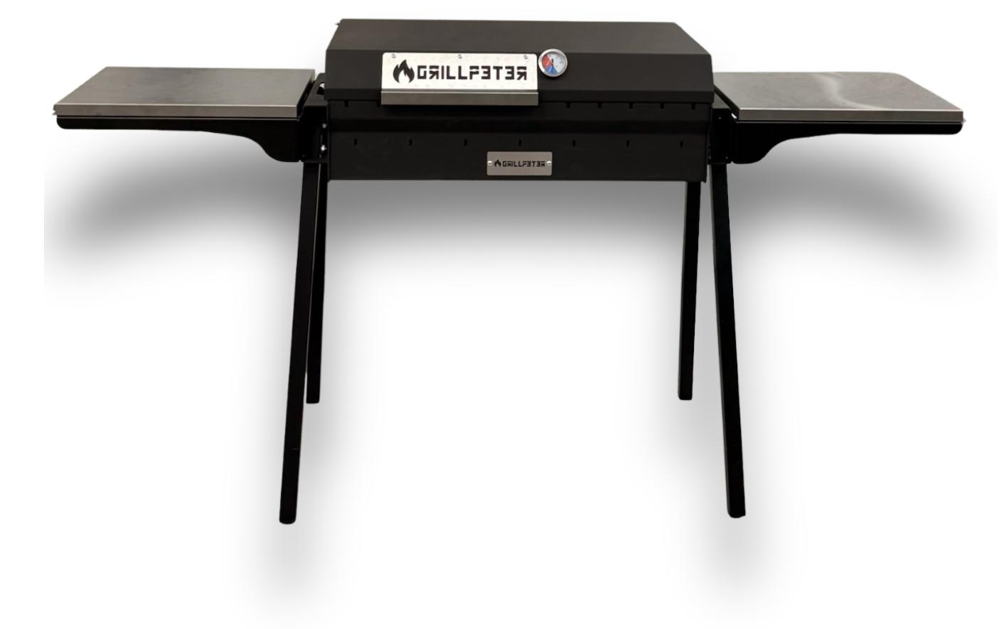 Mangal 5mm Bulat 70 Schaschlikgrill mit Deckel Ablagen