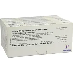 AURUM D 10/Ferrum sidereum D 10 aa Ampullen 48 ml
