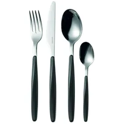 Guzzini 11070010 Besteckset 24-delig schwarz My Fusion, Besteck, Schwarz