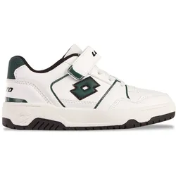 Sneaker LOTTO, Kinder, Gr. 25, grün (weiß, grün), Synthetik, mehrfarbig, Schuhe Sneaker, - mit Drehpunkt für mehr Wendigkeit