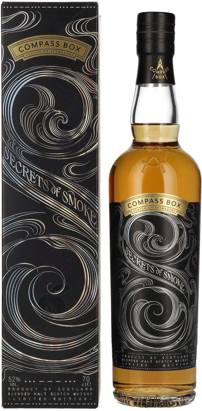 Compass Box SECRETS OF SMOKE Blended Malt Scotch Whisky 52% Vol. 0,7l in Geschenkbox