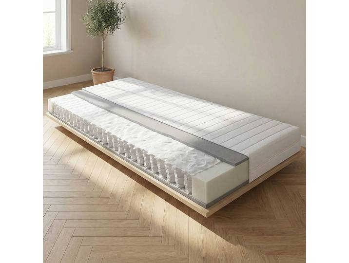 Federkernmatratze Carry Medica Nova 100 x 200cm H3 Kern: Taschenfederkern & Schaumstoff Bezug: Polyester Weiß