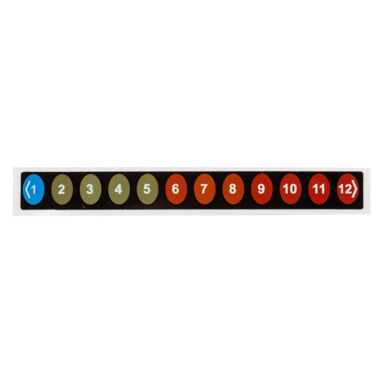 Brady TIL-8-1C-12C, B-7518, Reversible, temperaturanzeigende Etiketten, Polyester, Blau, Schwarz (TIL-8-1C-12C)