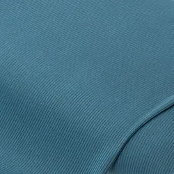 Feinripp-Jersey Uni, blau