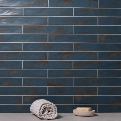 Cruz Bay Studio Rural 2 in. x 12 in. Ceramic Subway Wall Tile