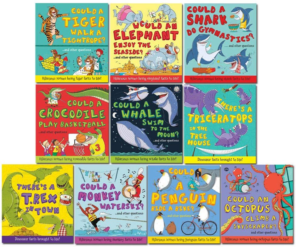 QED Publishing What If a... 10 Books Collection Set by Camilla de le Bédoyère - Paperback - Ages 4-7 - Funny Animal Facts for Kids