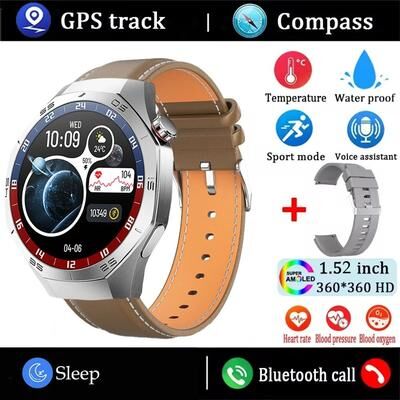 Uplifted Finds Smart Watch GPS Motion Trajectory Heart Rate Bluetooth Call Waterproof belt Silver