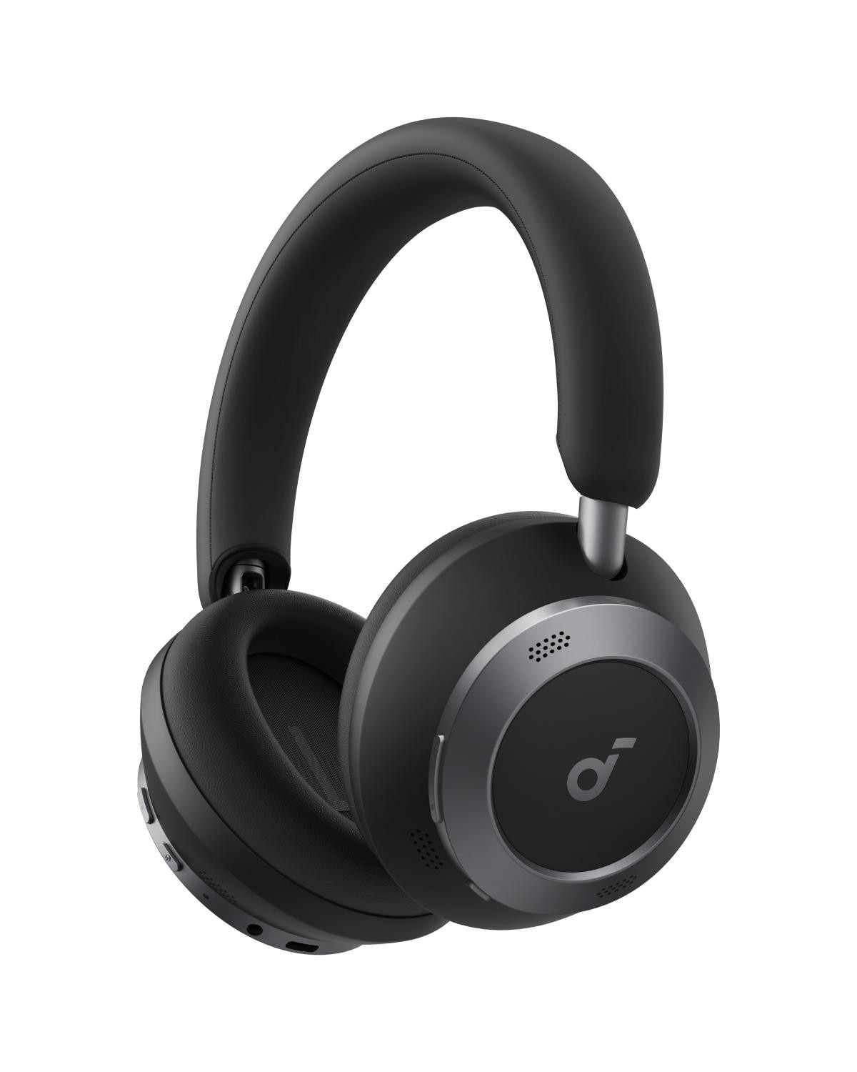 soundcore Space One Pro True-Wireless Over-Ear Bluetooth-Kopfhörer schwarz mit Schutzhülle B3062G11