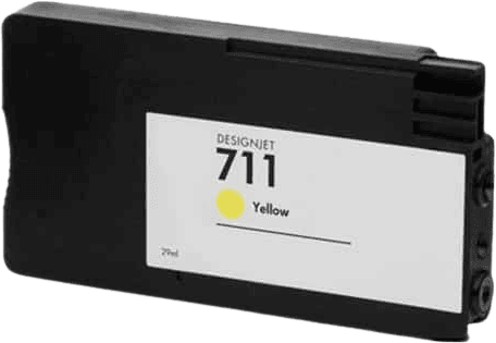 HP 711 Gul Kompatibel Blækpatron 28 Ml. (Cz132a)