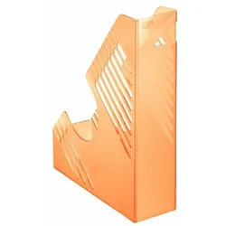 Zeitschriftenbox, orange transparent, für ca. 700 Blatt, A4 und A4