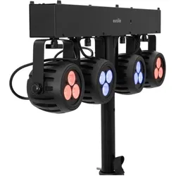Eurolite LED PAR Strahlerlichtanlage KLS 120 Kompakt Lichtset (8 W, LED), Scheinwerfer, Schwarz