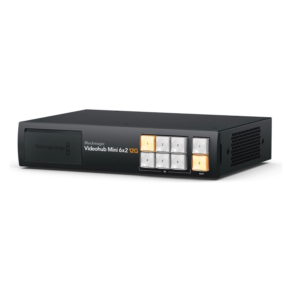 Blackmagic Videohub Mini 6x2 12G (Video Switch) (BM-VHUBSMTI12G0602)