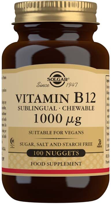 Solgar Vitamin B12 1000mcg Nuggets 100 Tablets