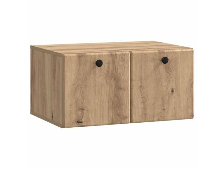 KUPTYERFG TV Board Wandboard Hängeschrank Artisan-Eiche 59,5x41x30 cm Perfekt fürs Schlafzimmer: Kompakte Wandkonsole schafft cleveren Stauraum für Mediengeräte und hält den Raum ordentlich.