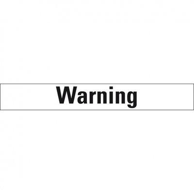 Aufkleber I Signalwort Warning, Folie, selbstklebend, 74x18mm, 9/Bogen, GHS-Verordnung