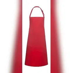 Bib Apron Basic: One Size / Red