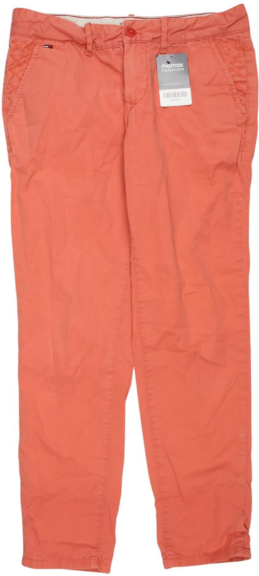 Hilfiger Denim Damen Stoffhose, Orange, Gr. W26, Baumwolle - Second Hand