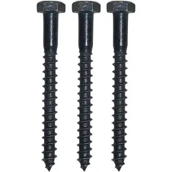 Sonneck, Schrauben, Schraubenset für Plattenkegel Kegeldorn ø 18 + 20 mm,Schwalben. schwarz verzinkt (1 Schraube pro Stück)