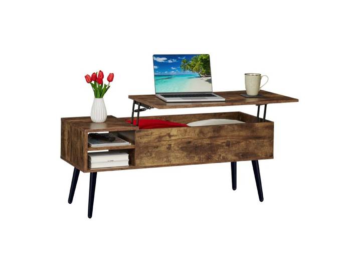 Relaxdays Couchtisch mit Stauraum