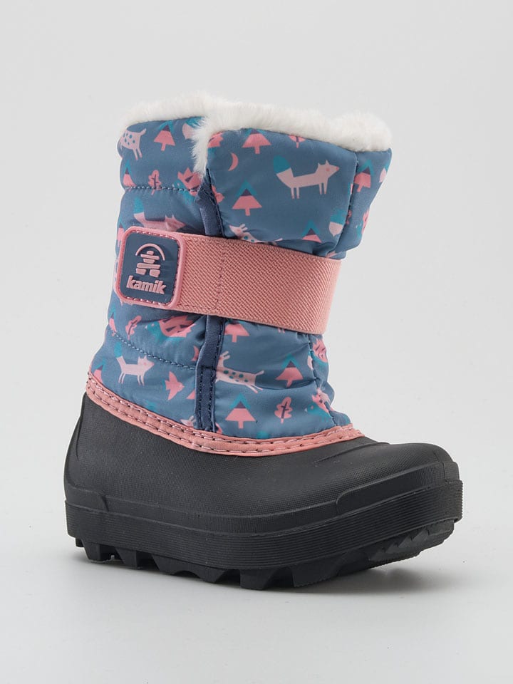 Kamik Winterstiefel "Snowbug 7" in Hellblau/ Rosa - 25