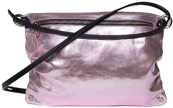 INA KENT Ledertasche - Umhängetasche MOONLIT Ed. 1 rosa EG