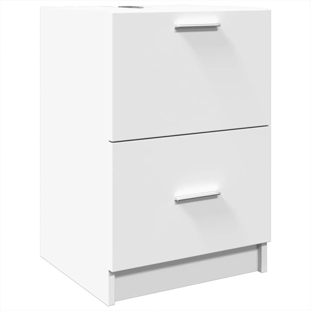 Brayden Studio Briell Under Sink Cabinet White 59cm H X 40cm W X 37cm D