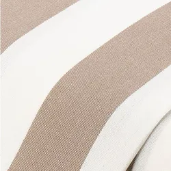 Allround-Gewebe "Madrid", Blockstreifen taupe/weiß