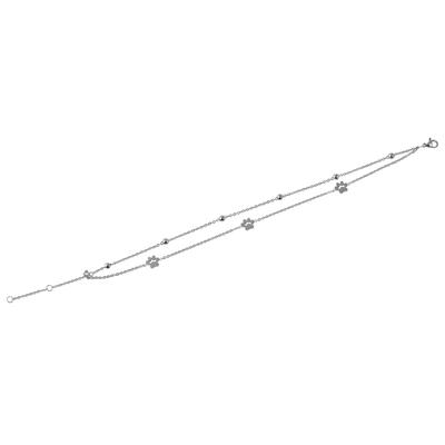 Fußkette ADELIA´S "Damen Fußkettchen – aus Edelstahl", silber, Fußketten, Damen, Edelstahl, Geschenkidee: zeitlos und vielseitig