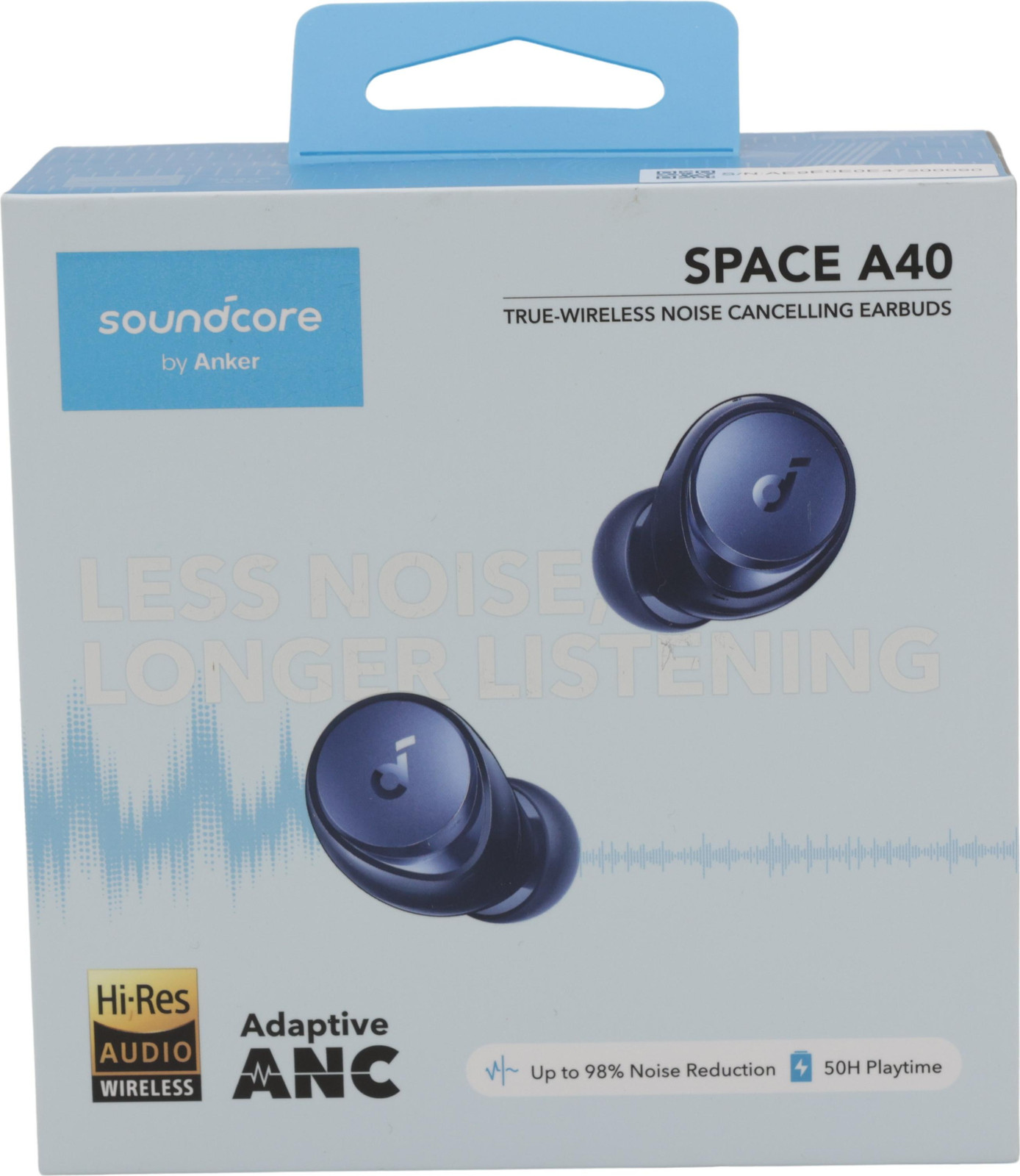 Soundcore Space A40 draadloze oordopjes, blauw