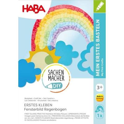 HABA 2013239 - SachenMacher DIY: Erstes Kleben Fensterbilder Regenbogen, Erstes Basteln