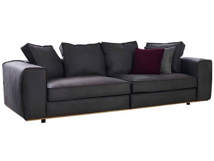 JVmoebel 3-Sitzer Grau Stoff Sofa im modernen Design mit hochwertiger Verarbeitung, 1 Teile, Made in Europa