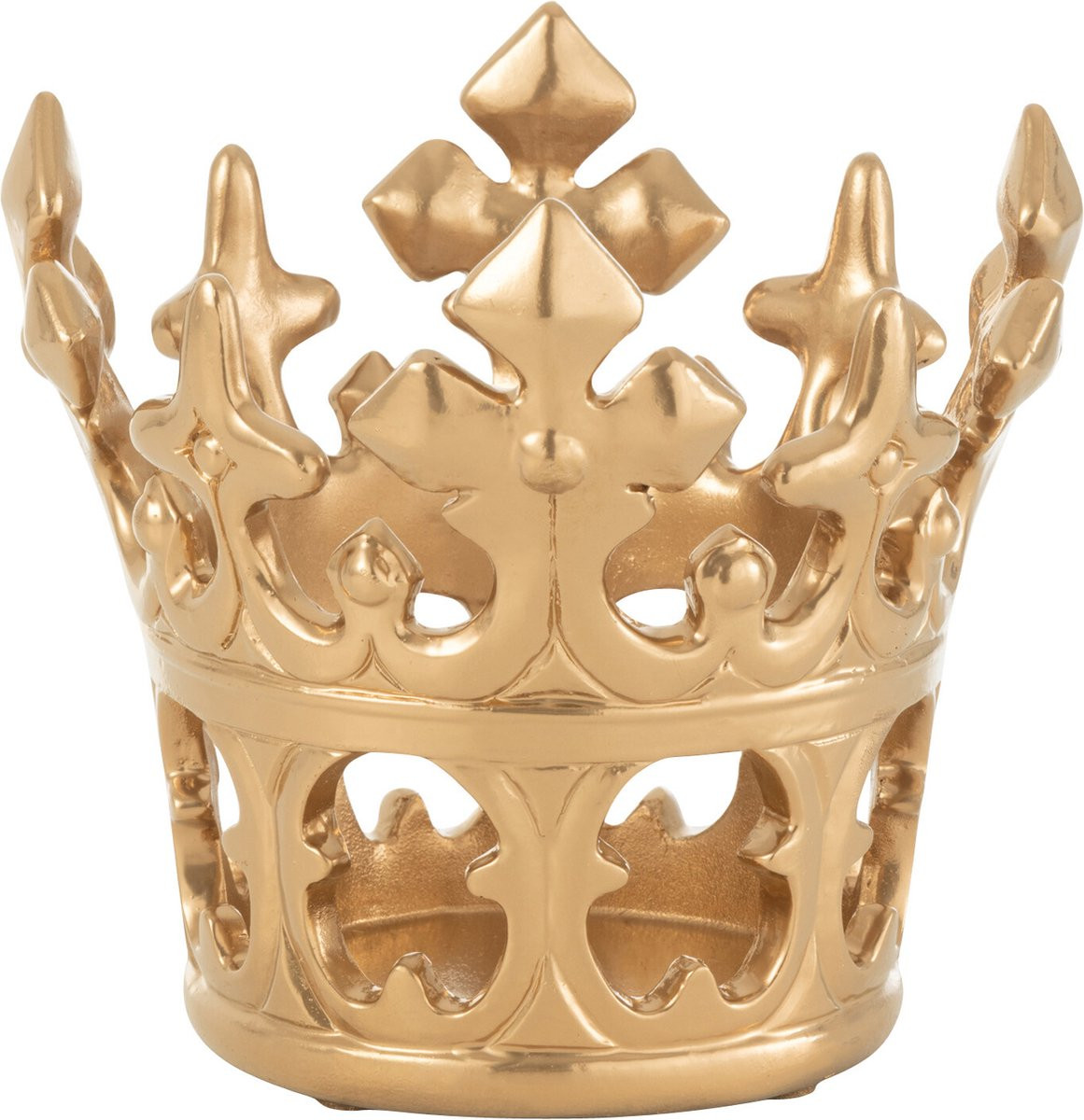 J-Line Decoratie Kroon - Polyresin - Goud