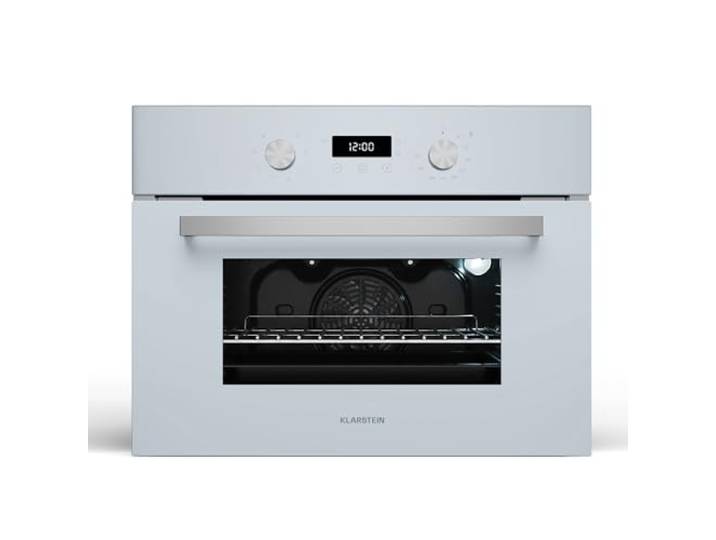 Klarstein SpaceSmart Einbaubackofen - 41 L, 8 Funktionen, Dampfreinigung, Doppelt Verglaste Tür, Digitaler Timer, Energieklasse A, Einbau-Backofen Ohne Kochfeld, Kompaktes Design