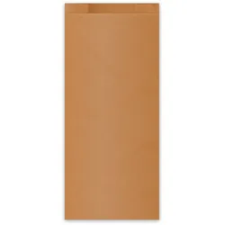 Papierfaltenbeutel (FSC Mix) braun 14+7 x 32 cm `2kg`