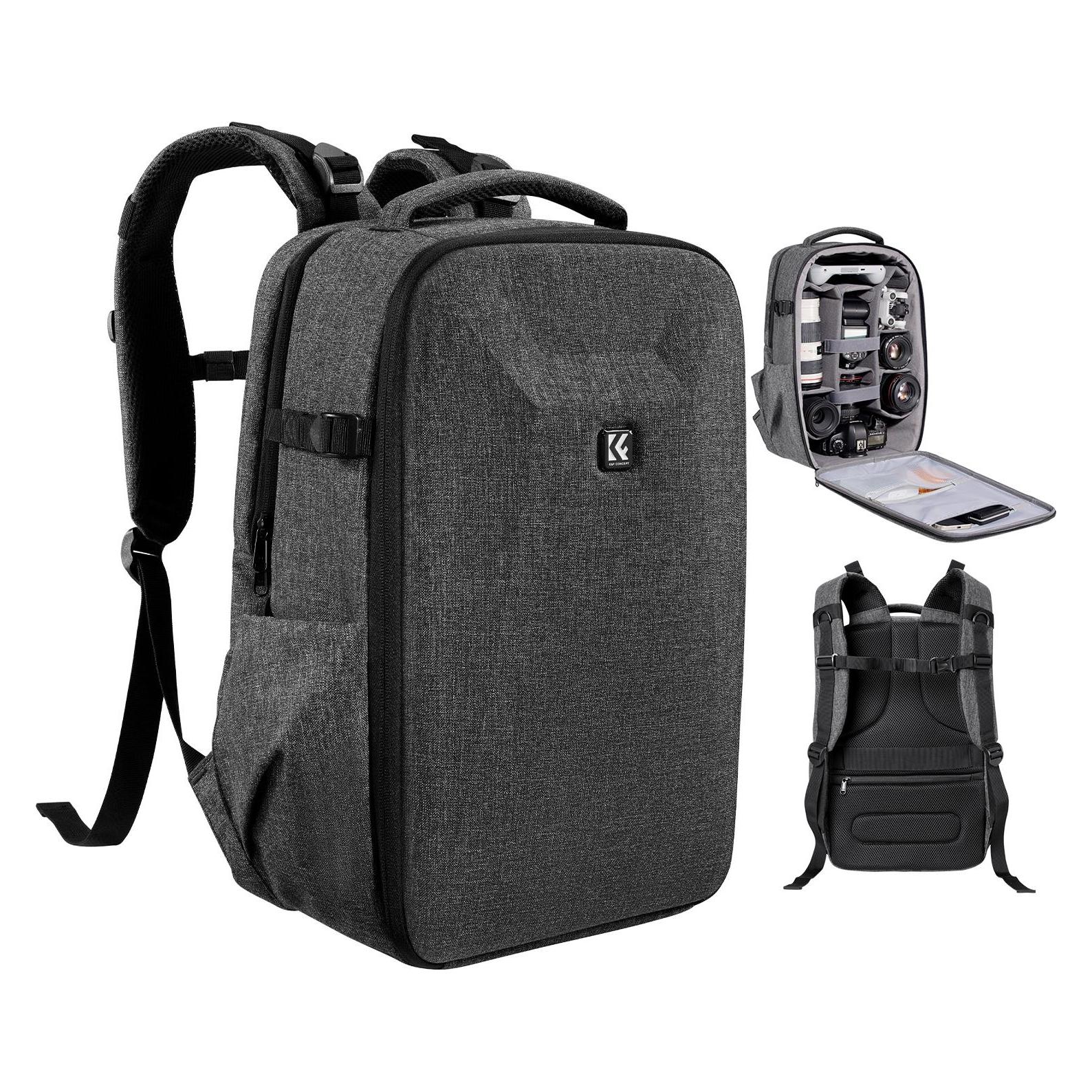 K&F Concept Backpack 22L Nature Wander 10 (Dark Grey) (Fotorucksack, 22 l) (KF13.134V4)