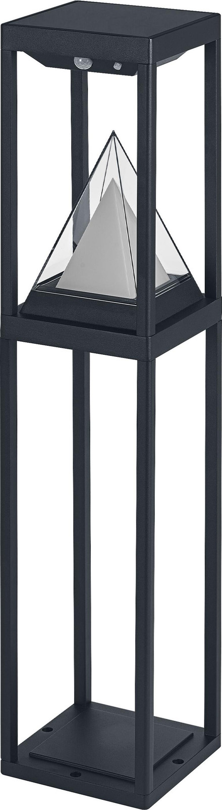 Osram SMART+ Outdoor Bluetooth Solar LED Padlamp - Warmwit en Kleurrijk - Zwart