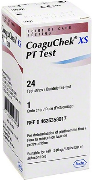 Coaguchek XS Tiras Reagentes 24 unidades