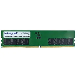 Integral 8GB DIMM DDR5 4800MHZ UNBUF NO-ECC 1.1V (1 x 8GB, 4800 MHz, DDR5-RAM, DIMM), RAM, Grün