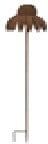 Flamingo Oldenburger Flamingo Gartenstecker Blume Metall 15 x 100 cm rostbraun
