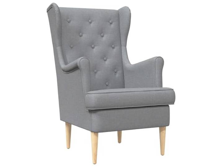 Makastle Sessel Hellgrau Stoff