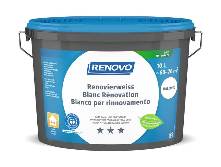 Renovo Renovierweiss RAL 9010 10 l