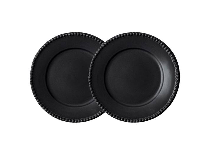 PotteryJo Assiette Daria Ø28 cm Lot de 2 Ink black