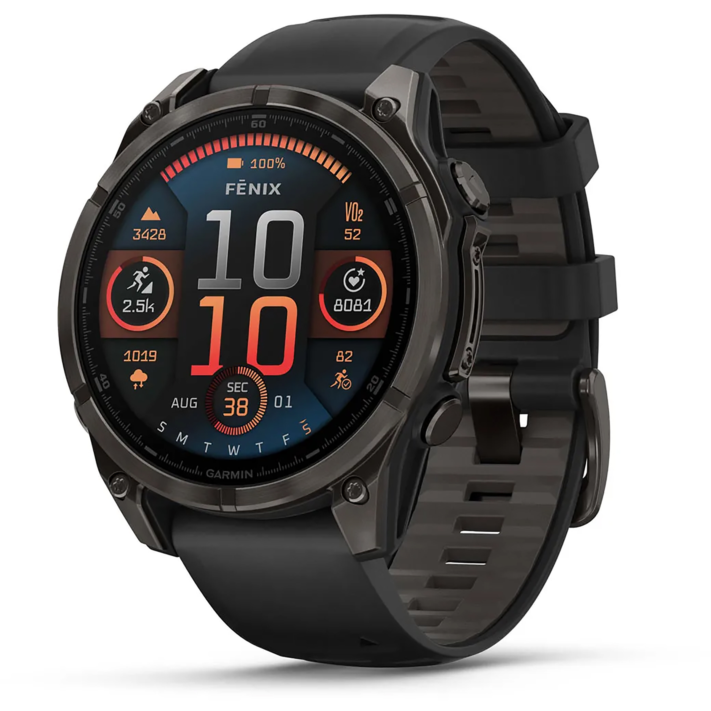 Garmin Fēnix 8 Amoled Sapphire GPS Uhr GPS Uhren schwarz Größe 47mm Camping