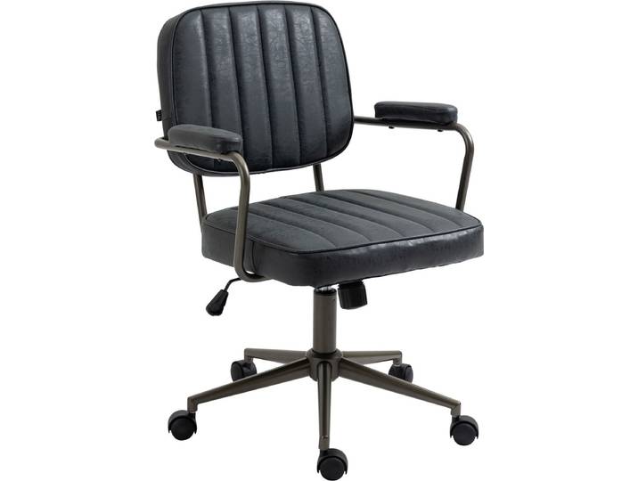 CLP Natrona Bureaustoel - Ergonomisch - Armleuning - antiek zwart