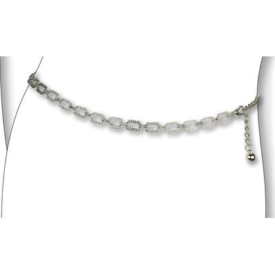 Kettengürtel BERND GÖTZ "Kettengürtel schmücken die Taille mal ganz ohne Leder", Damen, Gr. S1, silber, Metall, Gürtel