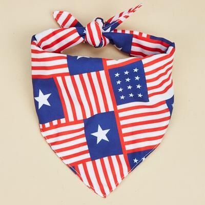 Fusion Finds Patriotic Dog Bandana Washable Pet Triangle Scarf a2