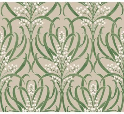 Ronald Redding Calluna Linen Metallic Wallpaper
