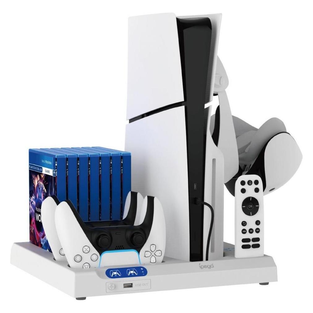 - iPega P5S028 All-in-One Charging Stand with Cooling for PS5/PS5 Slim Black (PS5) (57983119052)