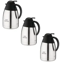 Gastronoble Thermoskanne Olympia 1,5L HOT WATER | Edelstahl und Polypropylen | 3 Kannen